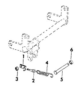 Lift Return Assist Spring Diagram and Parts List for CUB185  Cub Cadet Lawn Tractor